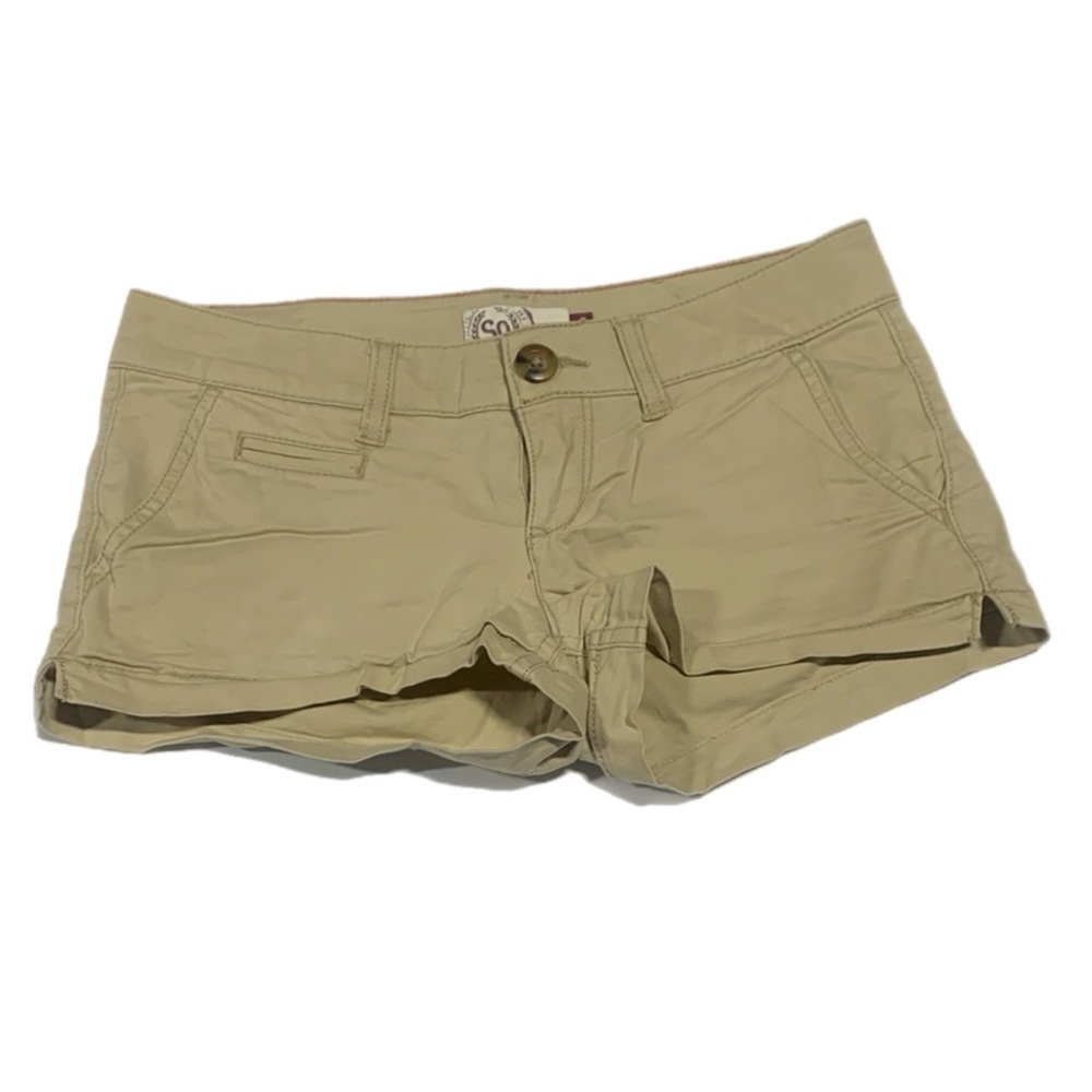 SO Women's Tan Khaki Shorts - Size 0 - 0414